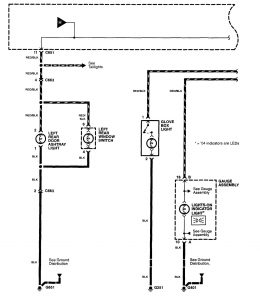 Acura RL - wiring diagram - instrument panel lamp (part 3)