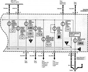 Acura RL - wiring diagram - instrumentation (part 2)