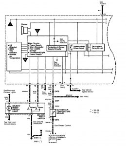 Acura RL - wiring diagram - instrumentation (part 3)