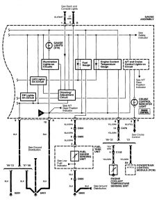Acura RL - wiring diagram - instrumentation (part 4)