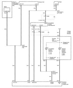 Acura RL - wiring diagram - intelligent key system (part 2)