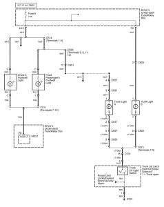Acura RL - wiring diagram - interior lighting (part 1)