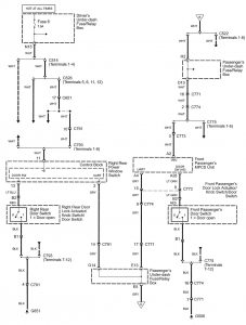 Acura RL - wiring diagram - interior lighting (part 3)