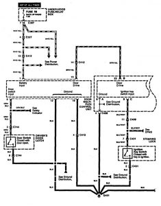 Acura RL - wiring diagram - key warning (part 1)