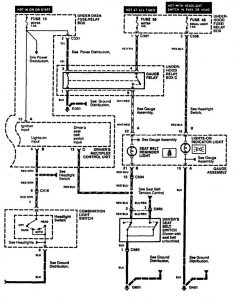 Acura RL - wiring diagram - key warning (part 2)