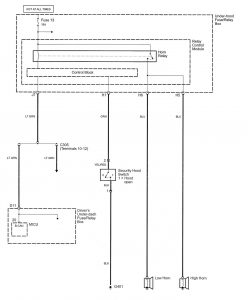 Acura RL - wiring diagram - keyless entry (part 11)