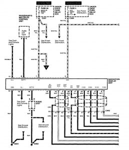 Acura RL - wiring diagram - navigation system (part 1)
