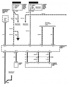 Acura RL - wiring diagram - navigation system (part 1)