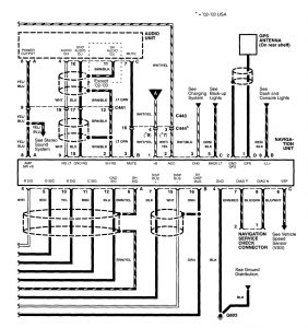 Acura RL - wiring diagram - navigation system (part 2)