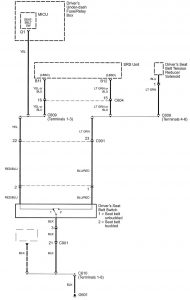 Acura RL - wiring diagram - oil warning (part 3)