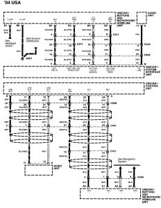 Acura RL - wiring diagram - onStar system (part 3)