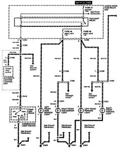 Acura RL - wiring diagram - parking lamp (part 1)