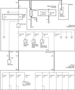 Acura RL - wiring diagram - power distribution (part 1)