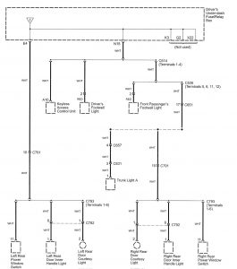 Acura RL - wiring diagram - power distribution (part 12)