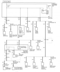 Acura RL - wiring diagram - power distribution (part 13)