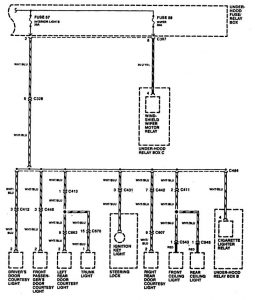Acura RL - wiring diagram - power distribution (part 14)