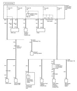 Acura RL - wiring diagram - power distribution (part 14)