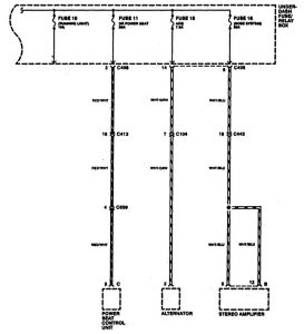 Acura RL - wiring diagram - power distribution (part 4)