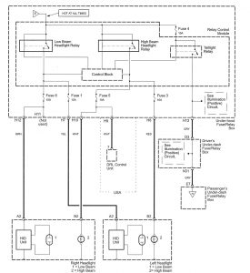 Acura RL - wiring diagram - power distribution (part 5)