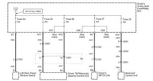 Acura RL - wiring diagram - power distribution (part 6)