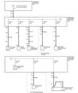 Acura RL - wiring diagram - power distribution (part 7)