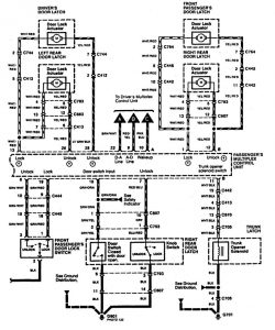 Acura RL - wiring diagram - power locks (part 2)