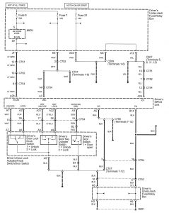 Acura RL - wiring diagram - power locks (part 2)