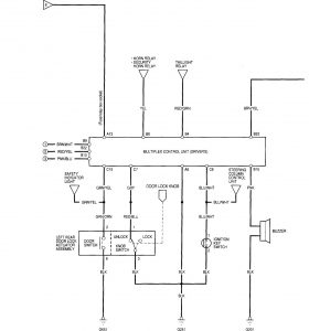 Acura RL - wiring diagram - power locks (part 3)