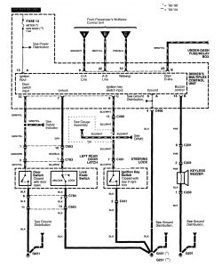 Acura RL - wiring diagram - power locks (part 3)