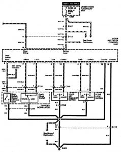 Acura RL - wiring diagram - power locks (part 4)