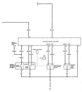Acura RL - wiring diagram - power locks (part 4)