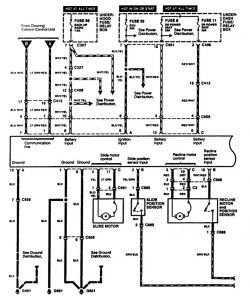 Acura RL - wiring diagram - power seats (part 3)