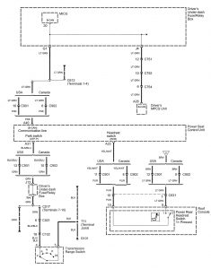 Acura RL - wiring diagram - power seats (part 5)