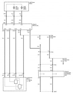 Acura RL - wiring diagram - power seats (part 8)