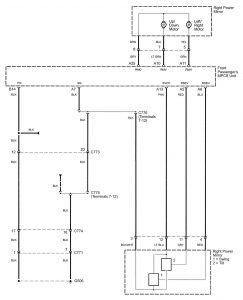 Acura RL - wiring diagram - power seats (part 9)