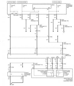 Acura RL - wiring diagram - power windows (part 1)