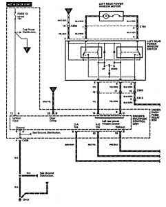 Acura RL - wiring diagram - power windows (part 3)