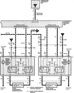 Acura RL - wiring diagram - power windows (part 4)