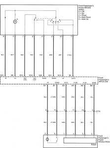 Acura RL - wiring diagram - power windows (part 5)
