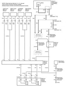 Acura RL - wiring diagram - rear view monitor