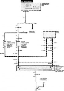 Acura RL - wiring diagram - seat belts (part 2)