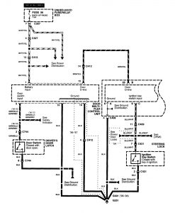 Acura RL - wiring diagram - seat bet -warning (part 1)