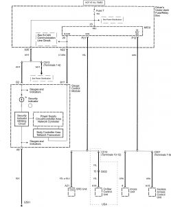 Acura RL - wiring diagram - security/anti theft (part 1)