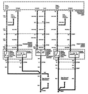 Acura RL - wiring diagram - security/anti-theft (part 5)