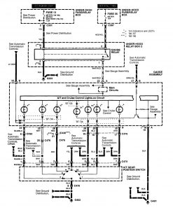 Acura RL - wiring diagram - shift indicator