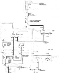 Acura RL - wiring diagram - shift interlock (part 1)