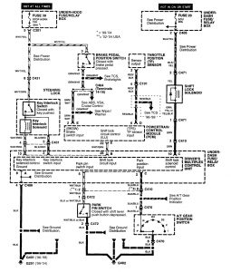 Acura RL - wiring diagram - shift interlock