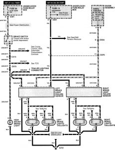 Acura RL - wiring diagram - stop lamp