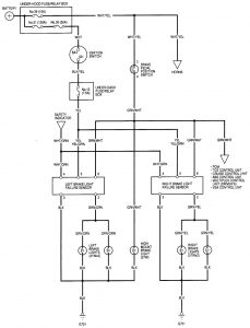 Acura RL - wiring diagram - stop lamp