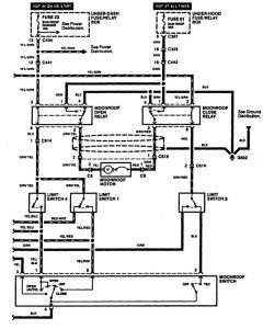 Acura RL - wiring diagram - sun roof (part 2)